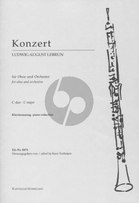 Lebrun Concerto C-major fur Oboe und Orchester Ausgabe Oboe und Klavier (Herausgegeben von Kees Verheijen)
