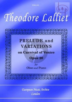 Lalliet Prelude and Variations on Carnaval de Venice Op.20 Oboe-Piano