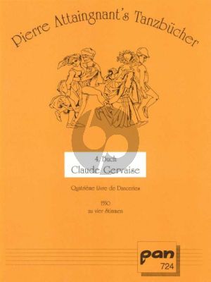 Gervaise Danceries Quatrième Livre zu Stimmen (SATB) (Part./Stimmen) (Thomas Bernard)