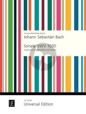 Bach Sonata BWV 1030 c-minor Treble Recorder and Harpsichord (edited by C.Devroop)