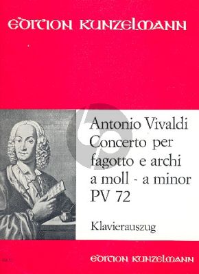 Vivaldi Concerto a-minor RV 497 (PV 72) Fagott-Streicher-Bc (KA.) (Nagy-Hara)