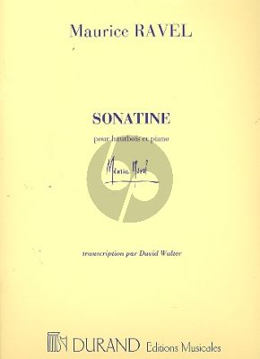 Ravel Sonatine Oboe-Piano (transcr. David Walter)