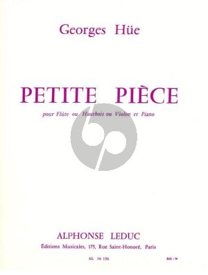 Hue Petite Piece Flute ou Hautbois ou Violon et Piano