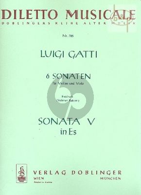 6 Sonaten No.5 E-flat major (Violin-Viola)