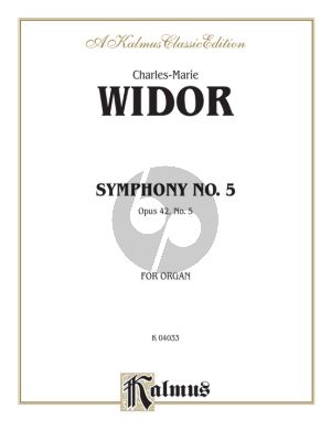 Widor Symphony No.5 F-major Op.42 Organ