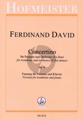 David Concertino Es-dur Op.4 Posaune-Klavier