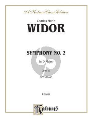 Widor Symphony No.2 D-major Op.13 Organ