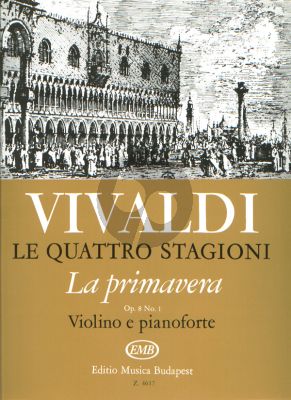 Vivaldi Concerto Op.8 No.1 RV 269 La Primavera 4 Seasons for Violin and Piano (Sulyok-Tatrai) (EMB)