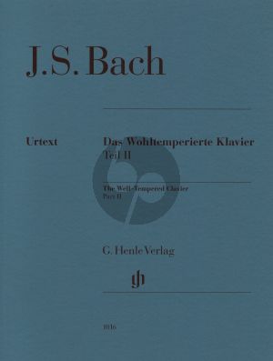 Bach Wohltemperierte Klavier Vol. 2 BWV 870 - 893 (edition without fingering) (edited by Yo Tomita) (Henle-Urtext)