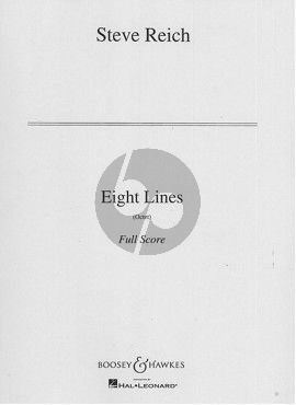 Reich Eight Lines for 2 Clarinets, 2 Pianos, 2 Violins, Viola and Cello Score (Octet)