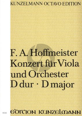 Hoffmeister Konzert D-dur Viola und Orchester (Partitur)