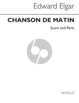 Elgar Chanson de Matin Op. 15 No. 2 for 5 Recorders (Score/Parts)