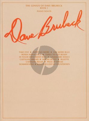 The Genius of Dave Brubeck Vol.1 Piano solo