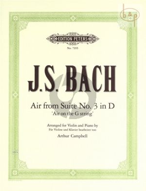 Air from Suite No.3 D-major BWV 1068 Violin and Piano
