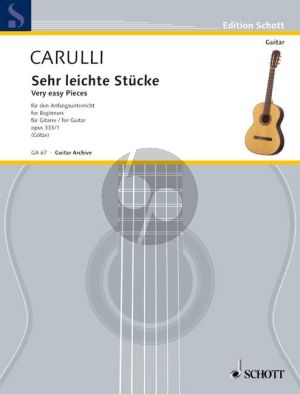Carulli 6 Sehr Leichte Stucke Op.333 /1 Gitarre (Walter Götze)