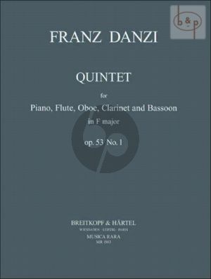 Quintet F-Major Op.53 No.1 Flute-Oboe-Clar.- Bassoon-Piano