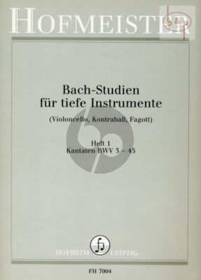 Studien Vol.1 Kantaten BWV 3 - 45