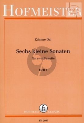 Ozi 6 Kleine Sonaten Vol.1 2 Fagotte (Angelhofer)