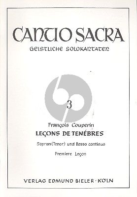 Couperin Lecons de Tenebres premiere lecon Sopranstimme-Bc