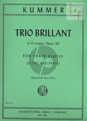 Trio Brillant D-major Op.30 (3 Flutes)