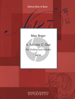 Reger Sonate No.4 C-dur Op.72 fur Violine-Klavier