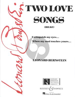 Bernstein 2 Love Songs for Medium-High Voice (text Rilke - English)