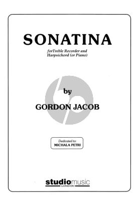 Jacob Sonatina for Treble Recorder and Piano
