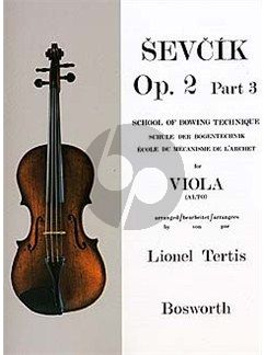 Sevcik School Of Bowing TechniqueVol.3 (Viola) (Lionel Tertis)