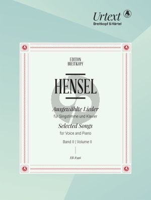 Hensel Ausgewahlte Lieder Vol.2 Mittel (Annette Maurer)