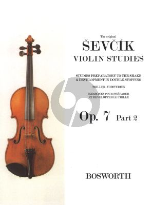 Sevcik Studies Preparatory to the Shake & Development in Double-Stopping Op.7 Vol.2 Violin (2nd- 6th Positions)