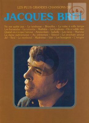 Jacques Brel - Les Plus Grandes Chansons for Voice-Piano