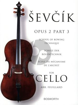 Sevcik School of Bowing Technique Op.2 Vol.3 for Cello (Feuillard)