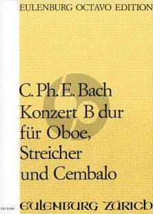 Bach Konzert B-dur Oboe-Streichorchester und Cembalo Partitur ( István Máriássy)