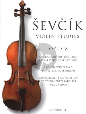Sevcik Changes of Position & Preparatory Scale Studies Op.8 Violin (In Thirds, Sixths, Octaves and Tenths)