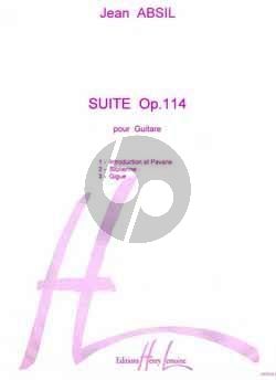 Absil Suite Op. 114 Guitare