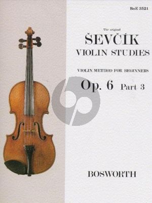 Sevcik Violin Method for Beginners Op.6 Vol.3 (1st Position)