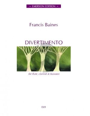 Baines Divertimento Flute-Clarinet-Bassoon (Score/Parts)