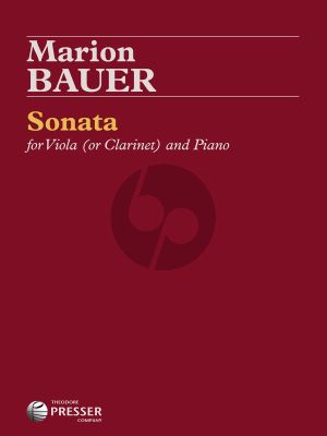 Bauer Sonata for Viola or Clarinet and Piano