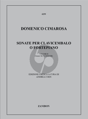 Cimarosa Sonatas Vol.2 Nos.45 - 88 for Piano or Cembalo (Critical Edition by Andrea Coen)