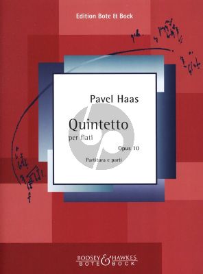 Haas Quintet Op. 10 Wind Quintet (Score/Parts) (edited by Lubomir Peduzzi)