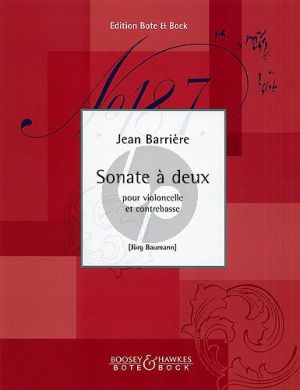 Barriere Sonata a deux Violoncello-Kontrabass (herausgegeben von Jorg Baumann) (2 Spielpartiture)