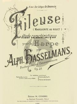 Hasselmans La Fileuse Op. 27 pour Harpe