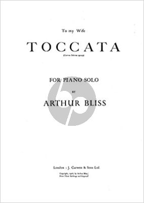 Bliss Toccata for Piano (1925)
