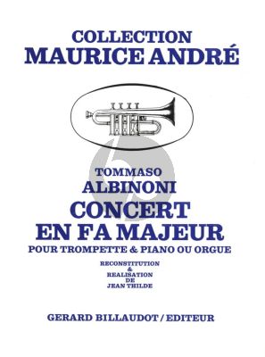 Albinoni Concerto F-major for Trumpet and Piano [Organ] (edited by Jean Thilde)