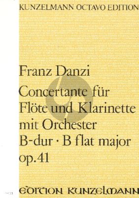 Danzi Concertante B-Dur Opus 41 Flote-Klarinette-Orchester (Partitur) (Dieter H. Foerster)