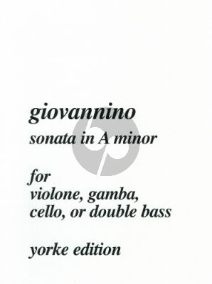 Giovannino Sonata a-minor Double bass-Piano (Slatford)