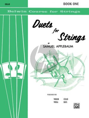 Album Duets for Strings Vol.1 for 2 Violonellos (edited by Samuel Applebaum) (Belwin Course for Strings)