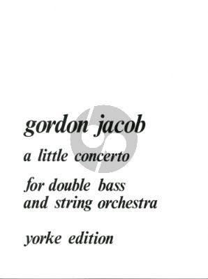 Jacob Little Concerto for Double Bass-String Orch. (piano red.)