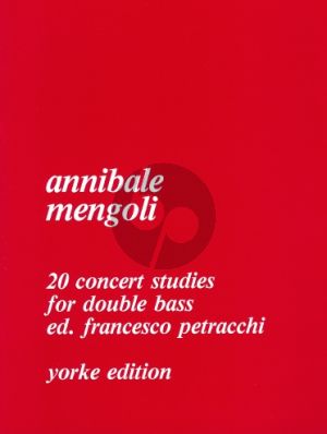 Mengoli 20 Concert Studies for Double Bass (Francesco Petracchi)