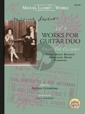 Llobet Guitar Works Vol .9 Works for Guitar Duo (edited by Stefano Grondona)